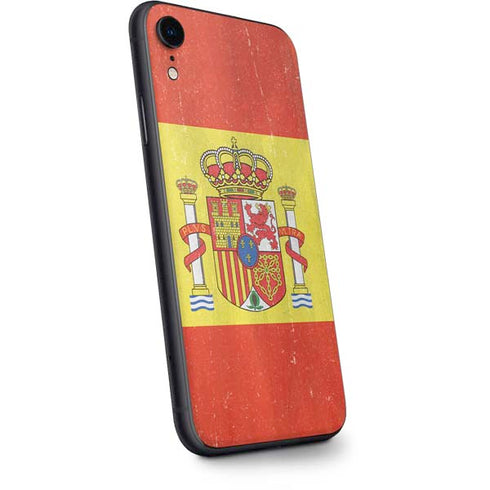 Spain Flag Distressed iPhone XR Skin